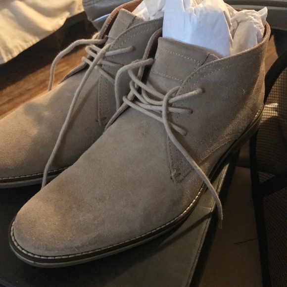 sand colored chukka boots